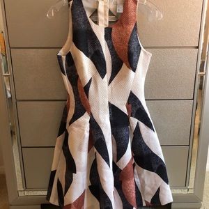 Geometric Work Dress